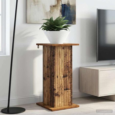 Soporte de plantas Madera envejecida 30,5 x 30 x 60,5 cm
