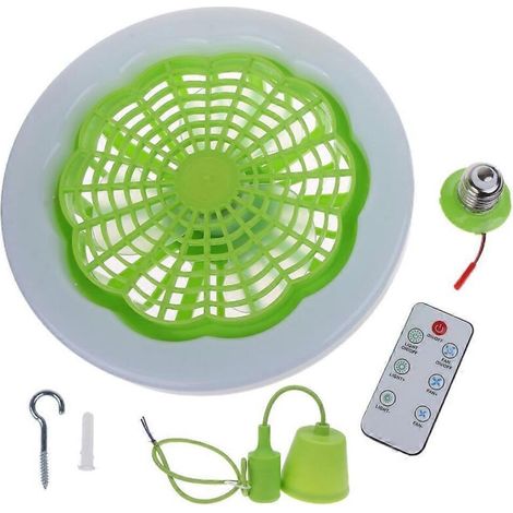 Ventilateur de plafond avec télécommande et lumière intégrée – 30 W, design sobre et silencieux, idéal pour salon ou chambre (1/5)