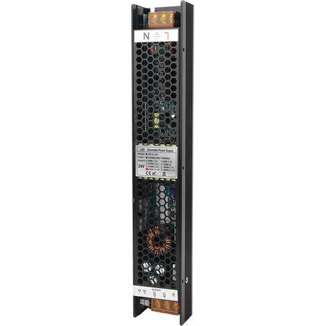 Alimentation à gradation 250 W, boîtier en alliage d'aluminium, avec SCR, contrôle PWM 010 V DALI, 24 V/10,4 A