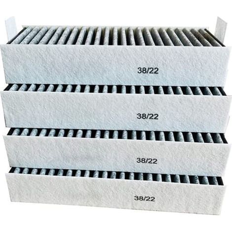 Lot de 4 filtres de hotte compatibles avec Bosch HEZ9VRCR0 17004805 (1/5)