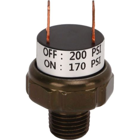 Interrupteur de Pression pour Compresseur Air 170-200 PSI, vanne de Contrôle en Acier Inoxydable, Pièce de Rechange Universelle pour Klaxon Train (1/5)