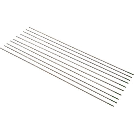 Paquet de 10 électrodes de soudage TIG (tungsten inert gas) pour aluminium et acier minces, vertes, 1,0 mm. (1/5)