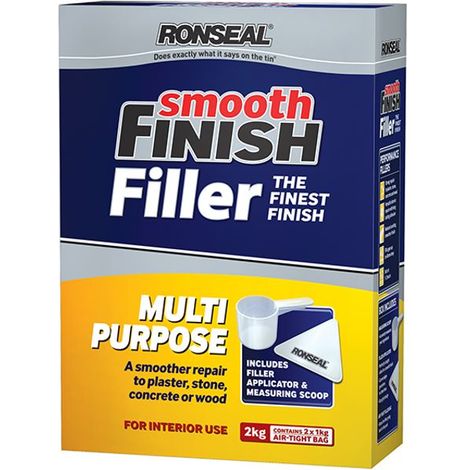 Ronseal Smooth Finish Multi Purpose Wall Powder Filler 2Kg