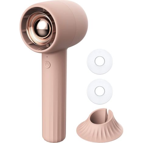 Ventilateur de Poche, Ventilateur à Main Rechargeable Portable avec Aromathérapie, 3 Vitesses Ajustables, Idéal pour Voyage, Maquillage