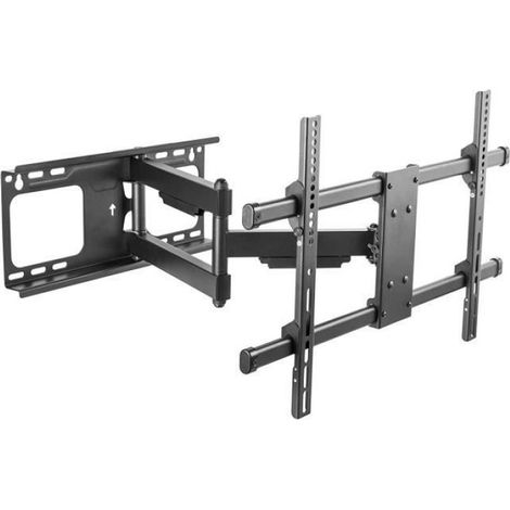 Support Mural Pour TV - Réglage Vertical Et Horizontal - Compatible VESA Jusqu'à 600x400 - Charge Max 60 Kg - Pour Écrans 37 À 70 Pouces (1/4)