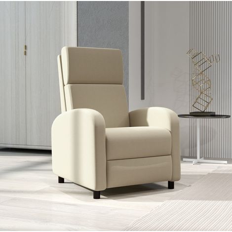 Sillón relax reclinable con reposapiés 64x86x102 cm OKMYHOME (1/4)
