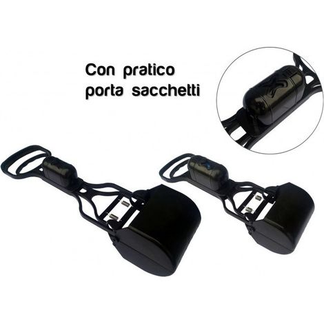 TrAdE Shop Traesio - Paletta Con Pinza Raccogli Feci Deiezioni Animali + Portabuste E Rotolo - (1/4)