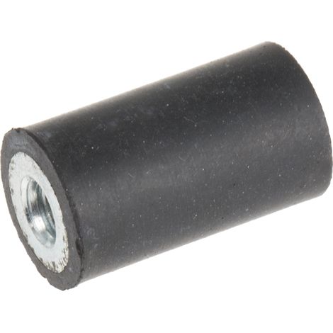 Plot antivibratoire femelle RS PRO M4 Ø 10mm en Caoutchouc naturel ( Prix pour Sachet de 4 )