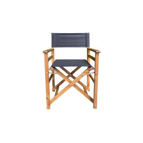 2 x C SEDIA REGISTA LEGNO PIEGHEVOLE CINEMA NERO