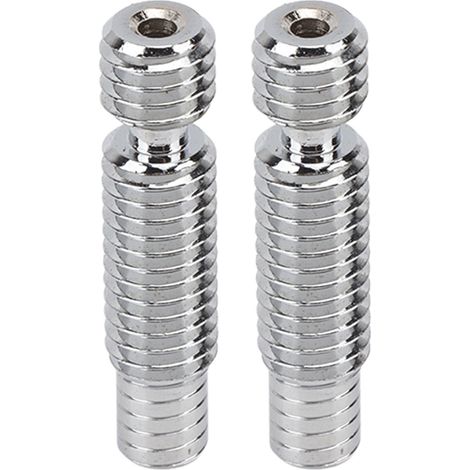 Lot de 2 tubes de gorge métalliques haute précision pour imprimante 3D, type fileté court, intérieur lisse (1/5)