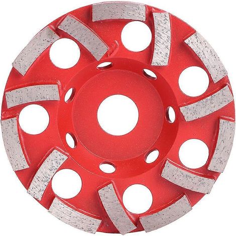 125 mm / 4,9 Zoll Diamant-Schleiftopfscheibe mit 14 Zähnen zum Polieren von Zement, Beton und Stein
