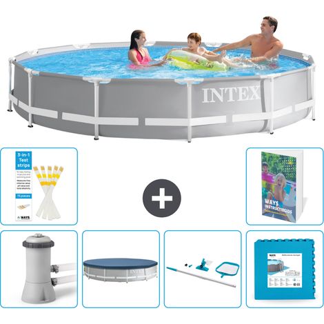 Prism Frame Pool Rund - 366x76 cm - 7-teilig S191