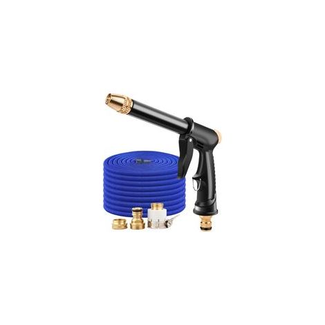 Un pistolet à eau haute pression de 10,5 mètres pour le lavage de voitures, avec un tuyau télescopique. () (1/4)