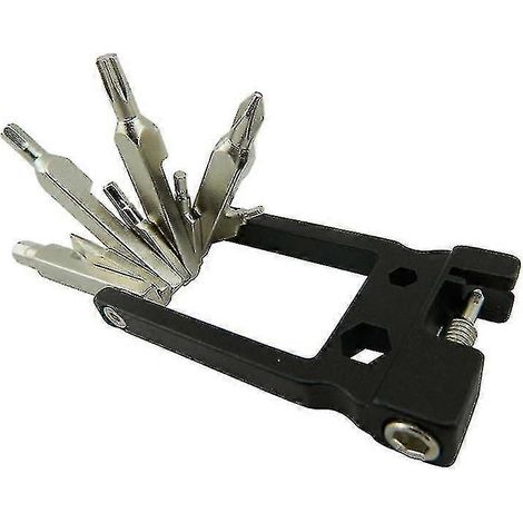 Kombiniertes Reparaturwerkzeugset, professionelles Fahrrad-Camping-Reisewerkzeug (schwarz) (1 Stück) (1/5)
