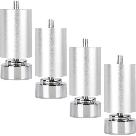 Pieds de meubles réglables avec boulons M10, adaptés au montage de canapés, armoires, bureaux et autres meubles. Pieds de rechange de 18 cm (7,1 pouces) par lot. (1/5)