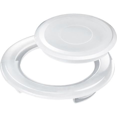 Inch Patio Table Umbrella Hole Ring and Cap Set, Standard Size Umbrella Thicker(white) (1/5)