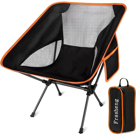 Chaise De Camping - 1 Unité - Alliage D'Aluminium Et Tissu Oxford - Pliable Et Ultra Légère - Pour Randonnée Et Plage - 65,5x58x52,5 Cm (1/5)