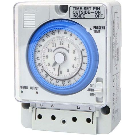 Mechanical timer 250VAC 16 A 24 hours Universal analog mechanical timer. (1/5)
