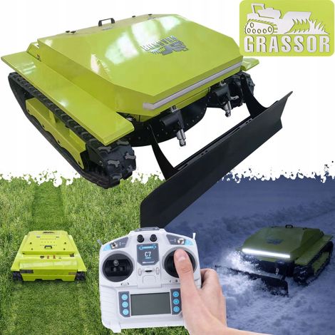 Grassor TerraForce 900T-G20CP Climb – Rasaerba Robot Cingolato Ibrido Lama Da Neve 900 mm  Loncin 452cc 20HP  2×1000W