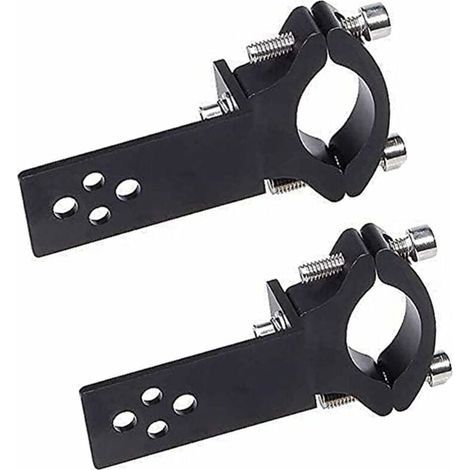 ALOVEZ – Lot de 2 colliers de serrage pour tube de fourche de moto – Installation horizontale/verticale – Compatible barres lumineuses LED 22-36 mm - mm-36 (1/5)