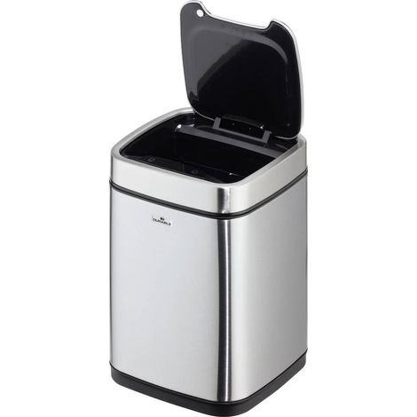 Durable 342023 342023 Bidone della spazzatura 6 Acciaio inox Argento Coperchio apribile One-touch 1 pz. (1/5)