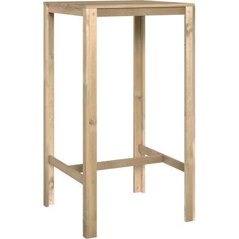 Maison Exclusive - Tavolo da Bar 60x60x110 cm in Legno di Pino Impregnato (1/5)