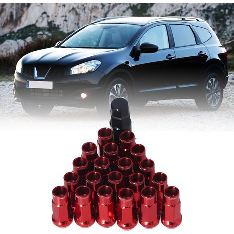 Satz mit 20 Radmuttern M121,25 inklusive Schraubenschlüssel, rot (1/5)