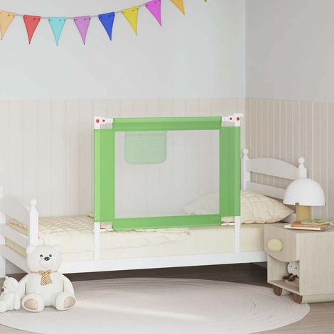 10189 vidaXL Toddler Safety Bed Rail Green 90x25 cm Fabric (1/5)