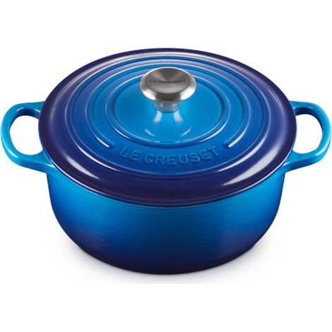 LE CREUSET Cocotte Rotonda Evolution in Ghisa 20 cm Azure (1/5)