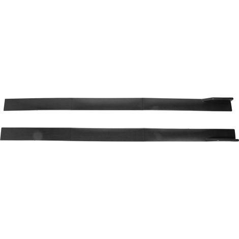Ensemble de remplacement universel de 6 pièces pour diffuseur de jupe latérale en trois sections texturé en fibre de carbone pour Honda Accord, 2 m/6,6 pi. (1/5)