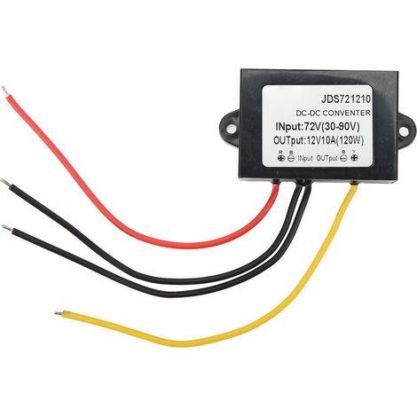Convertisseur abaisseur étanche IP67 DC 72V vers DC 12V 10A pour véhicule (1/5)
