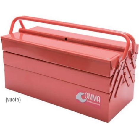 CASSETTA PORTAUTENSILI IN METALLO A 5 SCOMPARTI OMMA (VUOTA) -OFFERTA- (1/2)