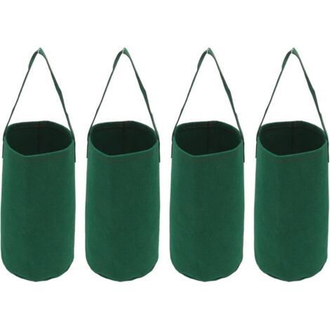 4pcs Planteur de Tomates à l'envers, Planteur de Fraises D'herbes Suspendues Sacs de Culture de Fraises de Tomates Inversées Sacs de Culture de Jardin Installation Facile (1/4)