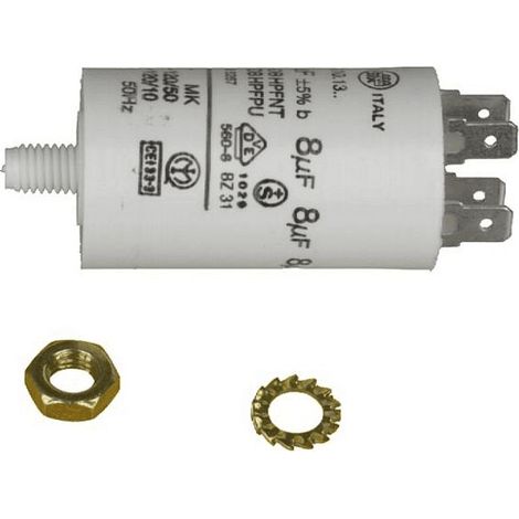 CONDENSATEUR PERMANENT 9 ΜF 450 V POUR LAVE LINGE - 11341