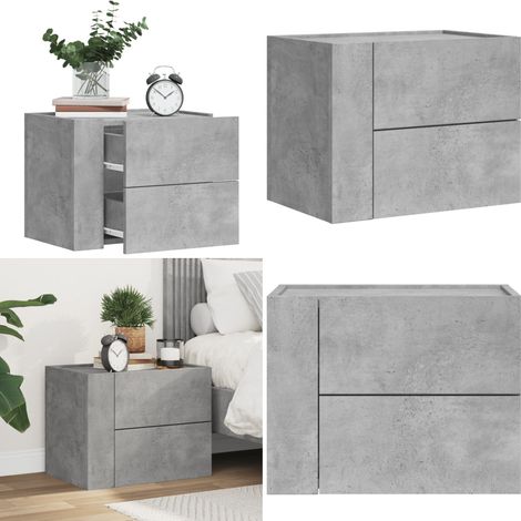 Wand-Nachttisch Betongrau 45x30x35 cm - Wandregal - Nachtkästchen - Betonoptik - Wohnraumgestaltung - Möbel Online Kaufen - Home & Living (1/5)