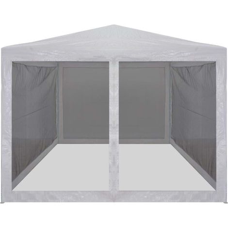 Tente de réception avec 4 parois en maille 3 x 3 m