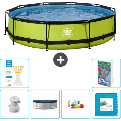 Exit Pool Rund - 360x76 cm - 7-teilig S222