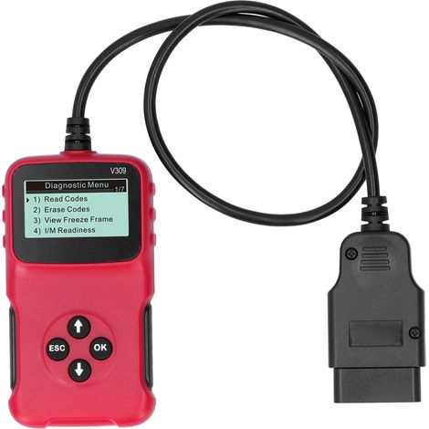 Scanner de Diagnostic de voiture OBD2, détecteur de défauts de moteur, lecteur de Code en 5 langues, outil V309 (1/5)
