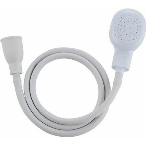 Douchette Robinet pour Mélangeur Plastique, Douchette Tuyau Lavabo Universelle Adaptable sur Robinet, Douchette Coiffure à domicile, Bain Bébé, Animal, WC (1M/39.37inch) (1/5)