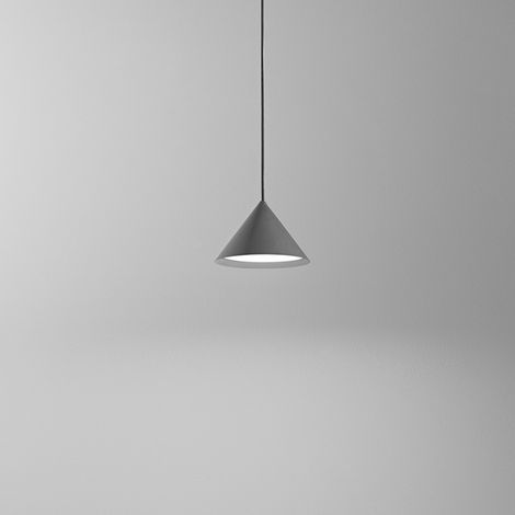 Peak sospensione in metallo antracite opaco rosone non incluso LED 12W 3000K CRI80 220-240V 50/60Hz 1509Lm d.19cm (1/2)
