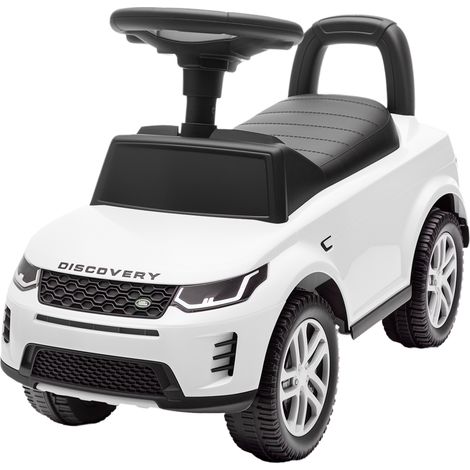 Voiture électrique Land Rover sous licence officielle pour enfants de 18 à 36 mois, avec rangement, klaxon et bruits de moteur - Blanche (1/5)