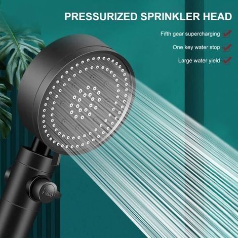 Pommeau de douche - MIOLOE - 5 modes - Haute pression - Économie d\'eau - Installation facile-Ywey (1/4)