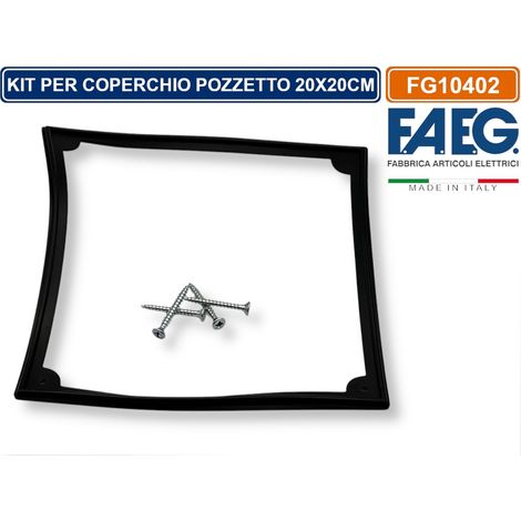 KIT PER COPERCHIO POZZETTO MONOBLOCCO DA INTERRAMENTO 20x20 CM - FAEG - FG10402