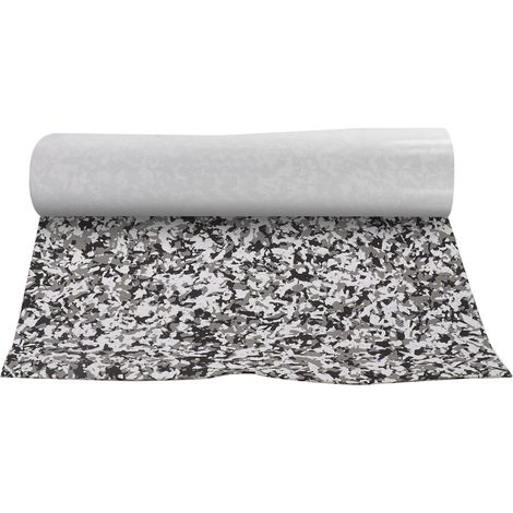 Tapis de sol pour yacht/bateau en EVA camouflage, antidérapant, 240 x 90 cm, noir, gris, blanc (1/5)