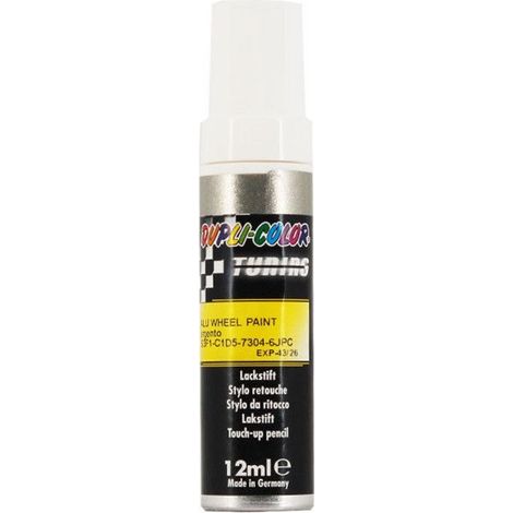 Stylo de retouche peinture pour jantes - Aluminium - Duplicolor