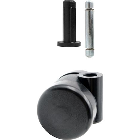 Set of 4 Universal Furniture Castors Diameter 35 mm with Socket and Rod (1/5)