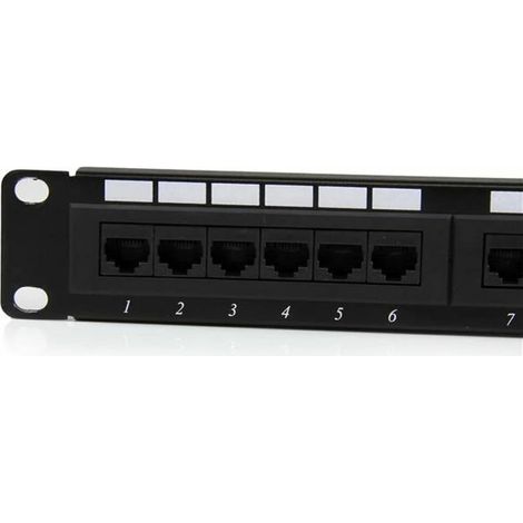 startechcom C6PANEL24 panneau de brassage noir 24 ports