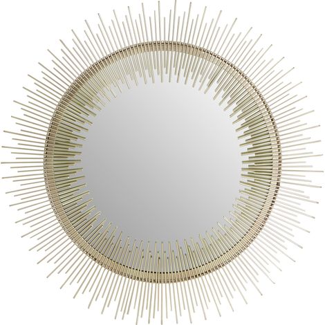 Premier Housewares Templar Spoke Pewtar Finish Wall Mirror (1/3)