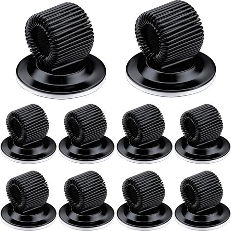 Support Stylo Auto-Adhésif - Anneau à Ressort Réglable 7-25 mm - Pour Réfrigérateur Tableau Blanc Moniteur Voiture - Lot de 10 (1/5)