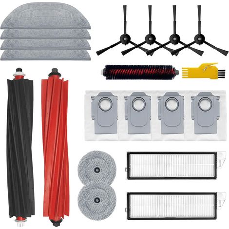 Kit di accessori applicabile a parti di ricambio per aspirapolvere robot G20S roborock S8 Max Ultra 19 confezioni 1 set di spazzole rotanti, 2 filtri (1/5)